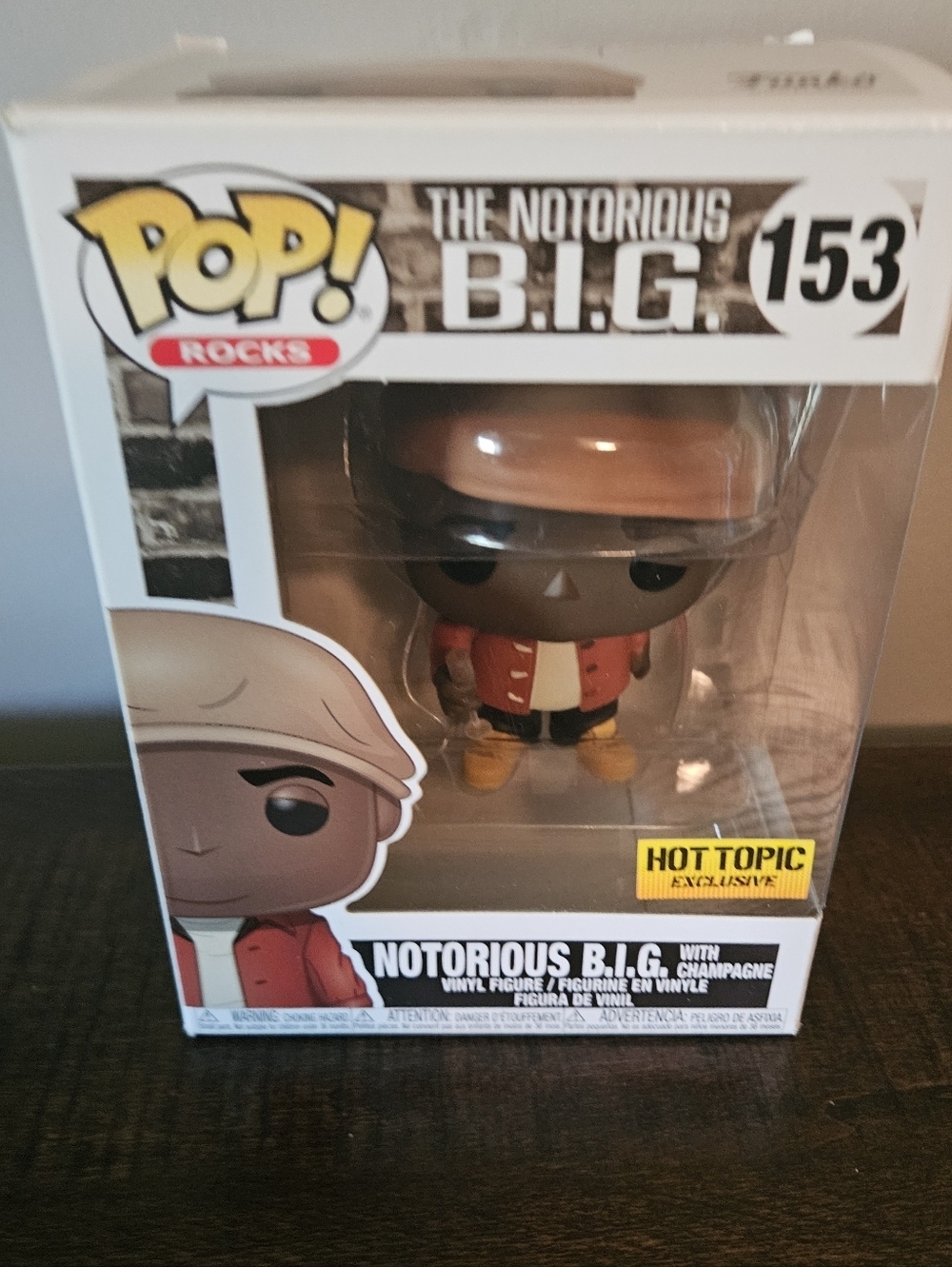 Funko Notorious B.I.G. Vinyl Figure - Red Jacket, Tan Hat, Yellow Shoes